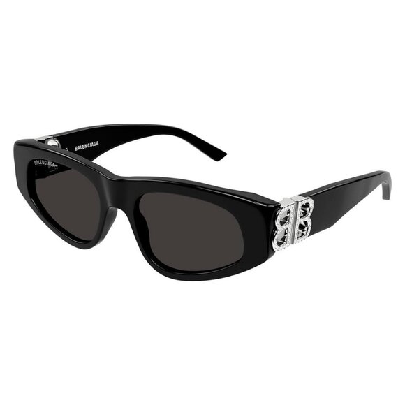 New Authentic  BALENCIAGA Everyday Black Square BB0095S 018 Sunglasses Women - Picture 1 of 4